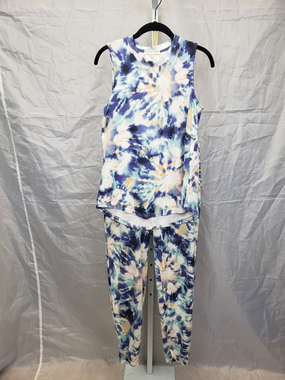 PJ Salvage Spiral Nights Tie-Dye Matching Pajama Sleep Set Size XS/S